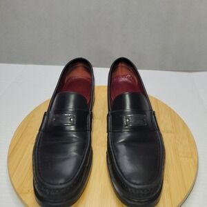 Salvatore‎ Ferragamo Sport Womens 9B Black Leather Loafers Made in Italy Classic